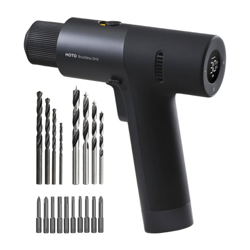 HOTO QWLDZ001 boremaskine/driver, borsteløs, 12 V