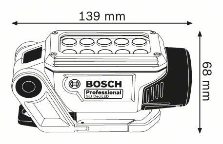 Bosch GLI DeciLED Professional Blå, Grå LED