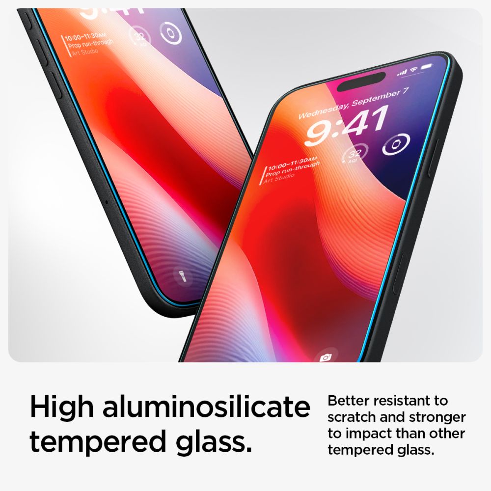 Hærdet Glas Spigen Glas.Tr ”Ez Fit” 2 Pack Iphone 15 / 16 Clear