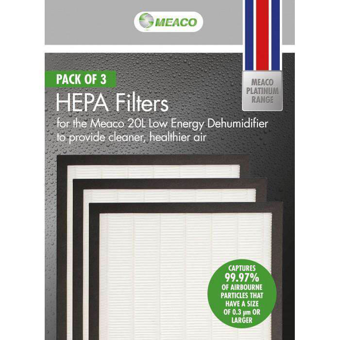 Meaco Hepa Filter Low Energy 20 L 3pcs