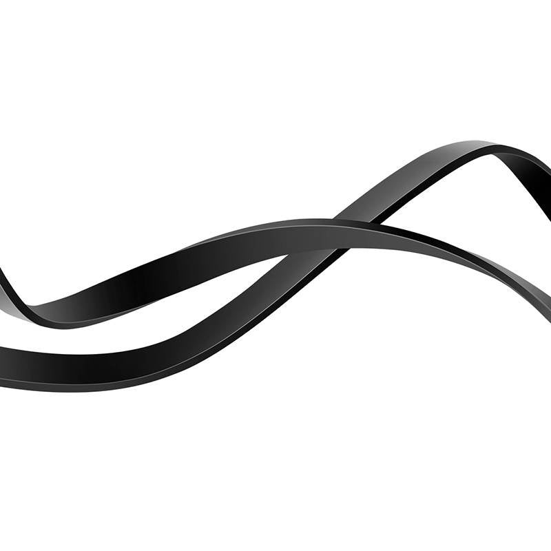 Baseus Bright Mirror 3, USB 3-i-1-kabel til mikro USB / USB-C / Lightning 66W / 2A 1.1m (Sort)