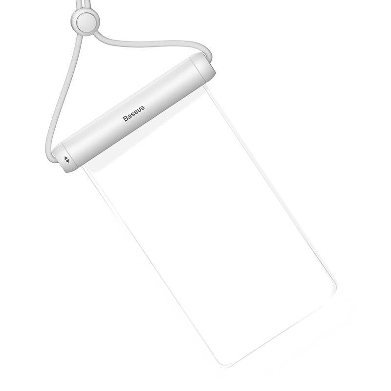 Baseus Cylinder Slide-cover vandtæt smartphone taske (hvid)