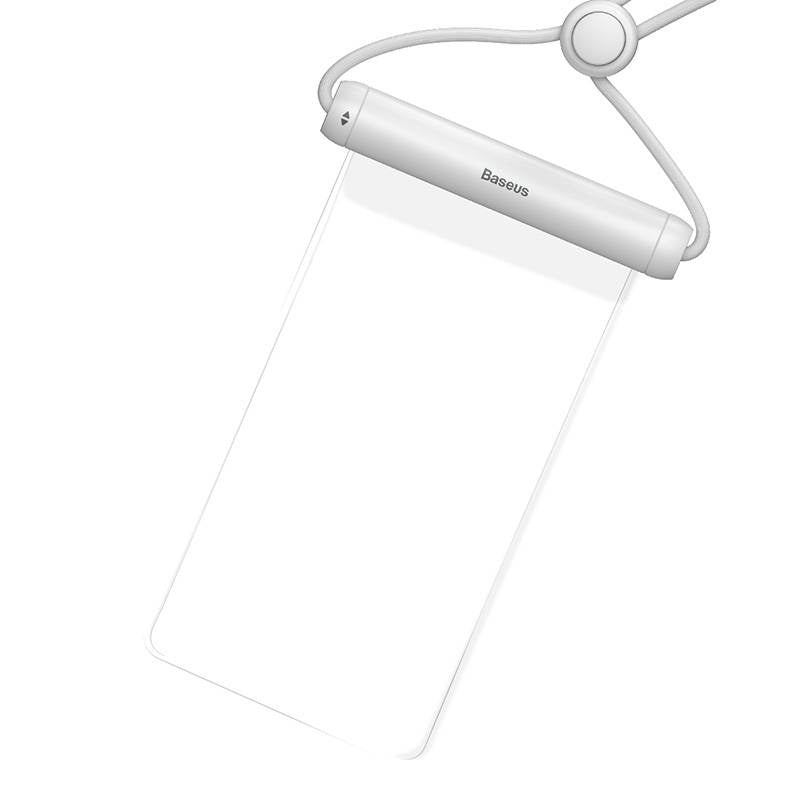 Baseus Cylinder Slide-cover vandtæt smartphone taske (hvid)