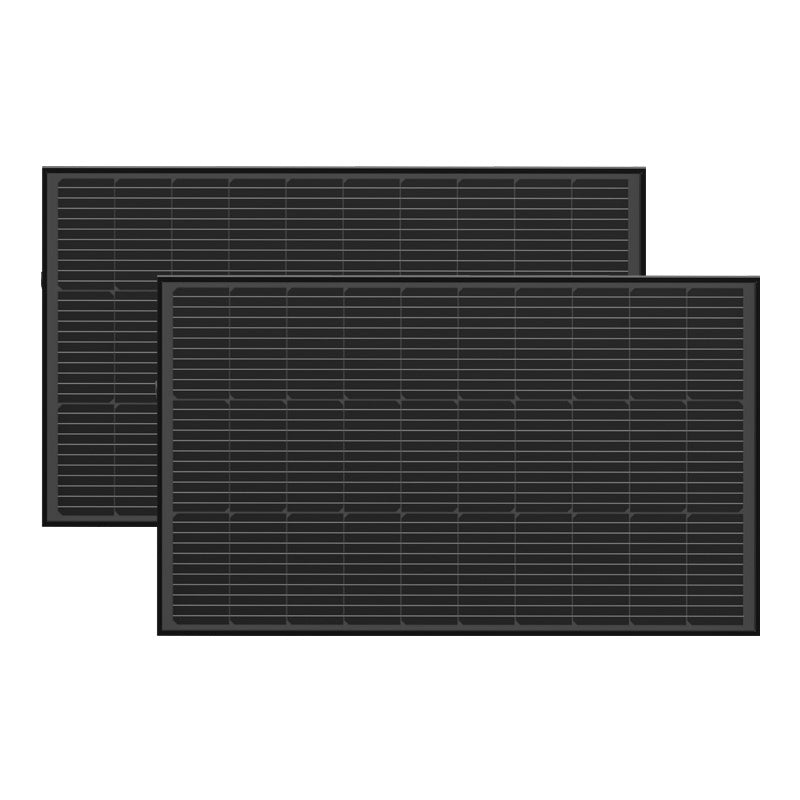 Fotovoltaiske panelsæt 2x EcoFlow 100W (rigid struktur)