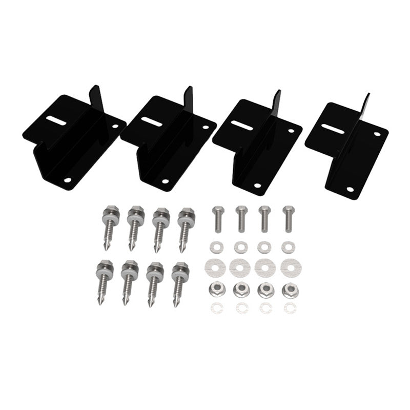 Montering af stive solpaneler med Ecoflow-fod