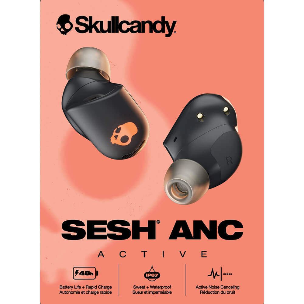 Skullcandy Headphone Sesh Active Anc Tws In Ear Svart/Orange