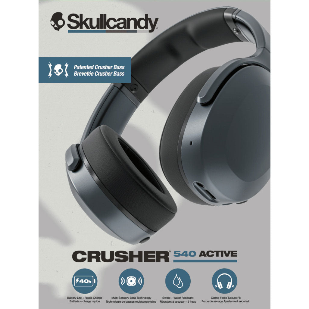 Skullcandy Headphone Crusher 540 Active Over Ear Black Coal