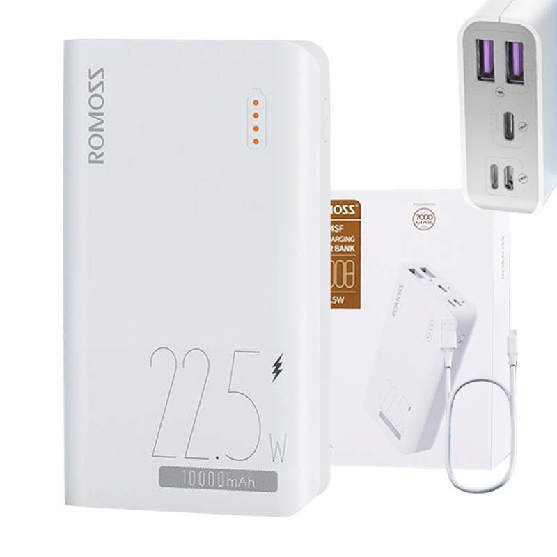 Powerbank Romoss SENSE4SF 10000mAh, 22,5W (hvid)