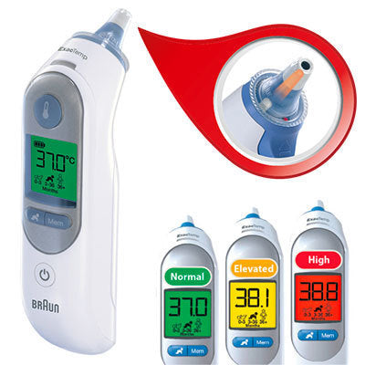 Braun ThermoScan 7 IRT6520 Age Precision Termometer Grå Hvid