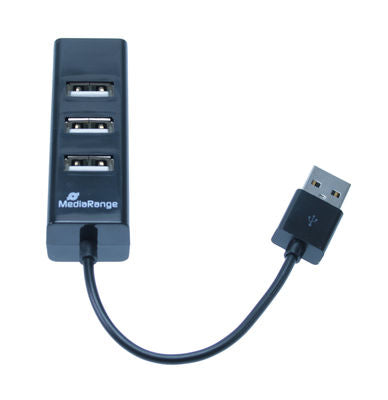 MediaRange MRCS502 interface hub 480 Mbit/s Sort