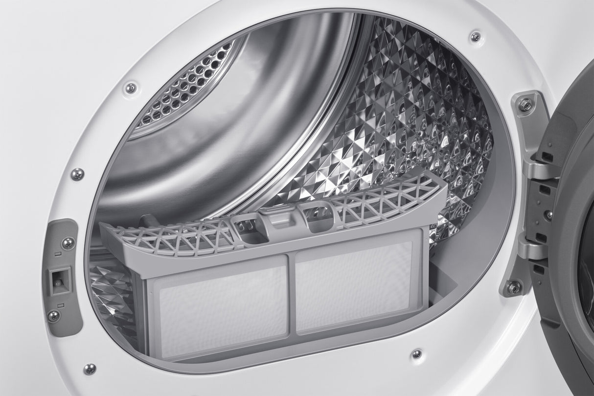 Samsung DV90DG52A0AELE tørretumbler Fritstående Front-læsning 9 kg Hvid
