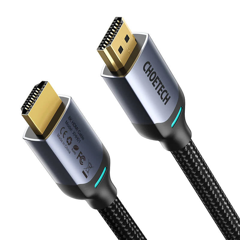 HDMI til HDMI-kabel Choetech XHH01, 8K, 2m (sort)