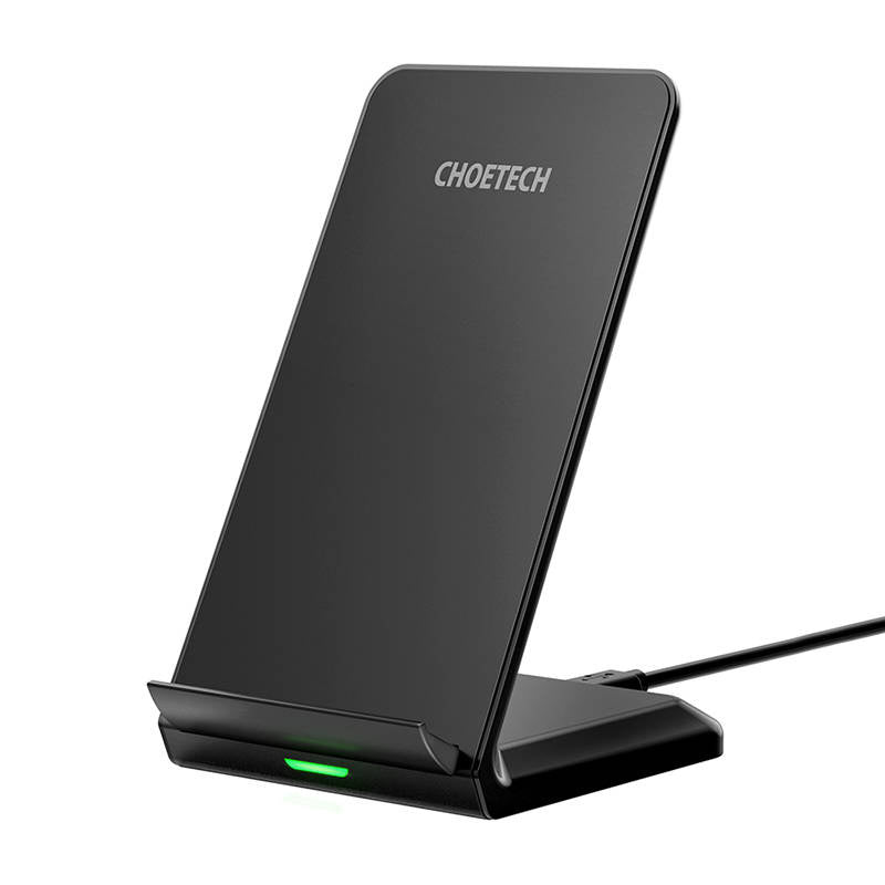 Choetech 10W induktiv trådløs oplader med stativ (sort)