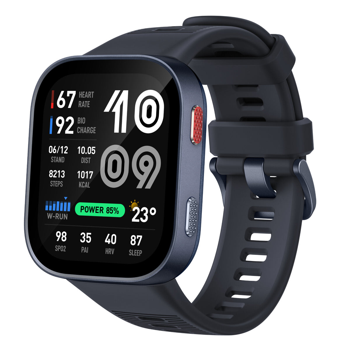 Amazfit Bip Max 5,26 cm (2.07") AMOLED Digital 432 x 514 pixel Berøringsskærm Blå GPS (satellit)