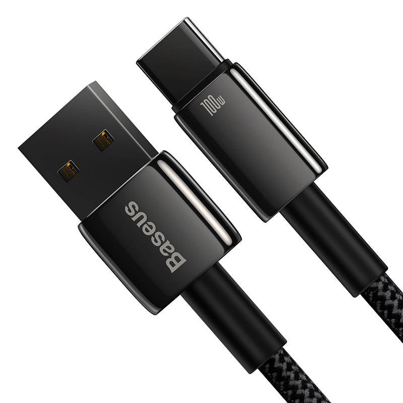 Baseus Tungsten Gold Cable USB til USB-C, 100W, 2m (sort)