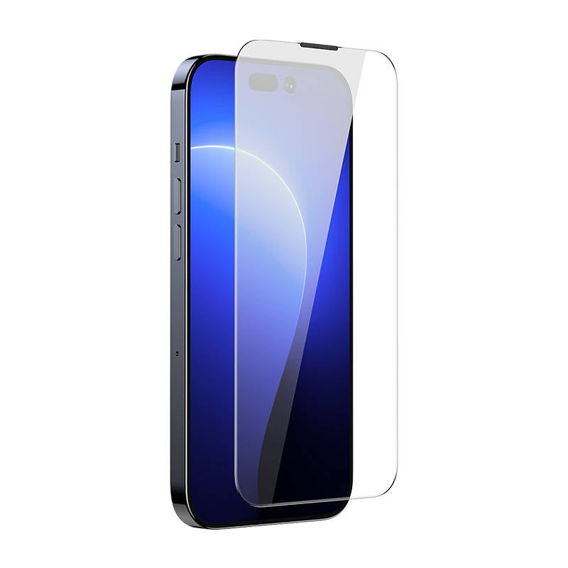 Baseus Crystal temperet glas støvsikker 0,3 mm til iPhone 14 Pro (2 stykker)