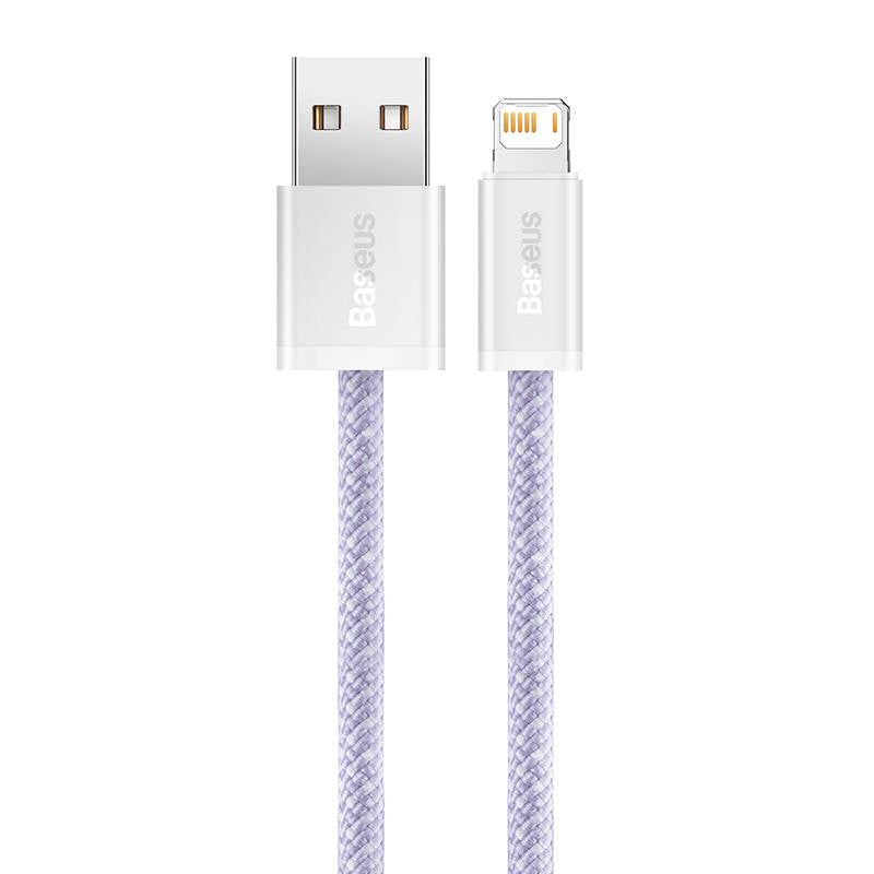 USB-kabel til Lightning Baseus Dynamic 2-serie, 2,4 A, 2 m (lila)