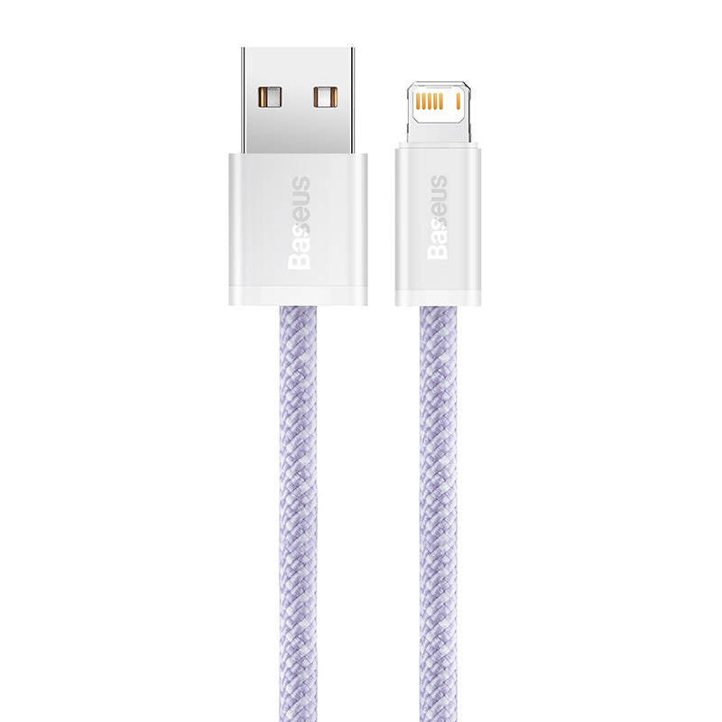 USB-kabel til Lightning Baseus Dynamic 2-serie, 2,4 A, 1 m (lila)