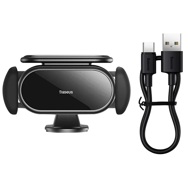 Solenergibiltelefonholder Baseus Steel Cannon Pro (sort)