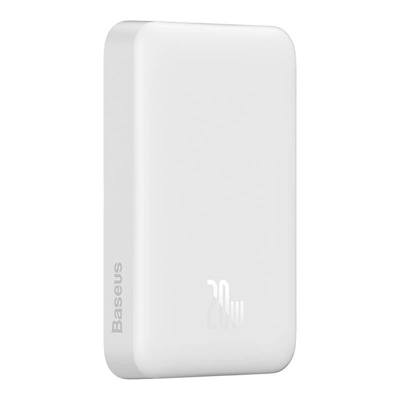 Powerbank Baseus Magnetic, 10000mAh, USB-C 20W, MagSafe (hvid)