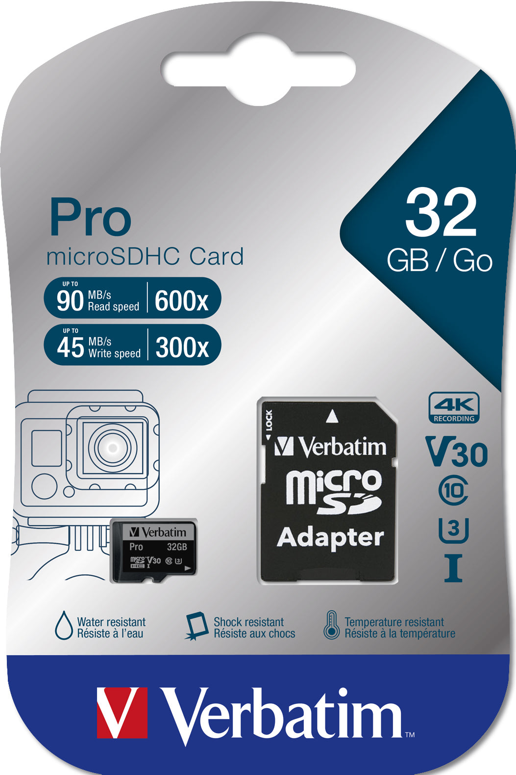 Verbatim Pro 32 GB MicroSDHC UHS Klasse 10