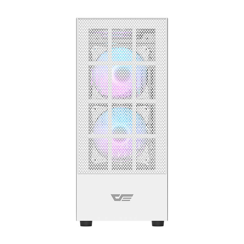 Darkflash A290 computer case (hvid) + 3 RGB fans