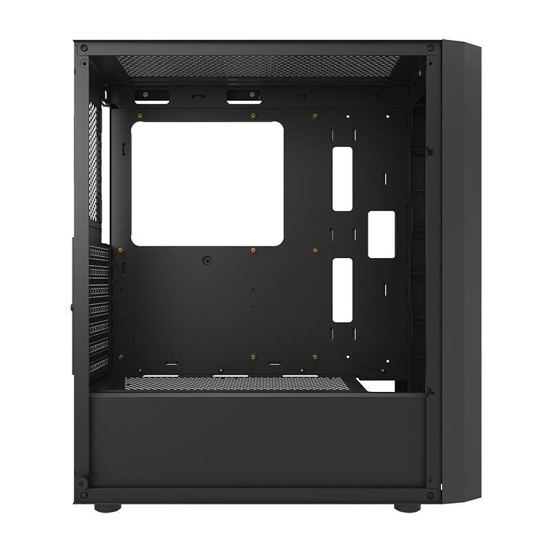Darkflash DK351 computerkasse (sort) + 4 RGB-ventilatorer