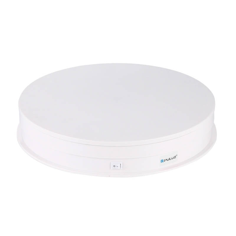 Elektrisk drejebordskærm Puluz 30cm USB (hvid)