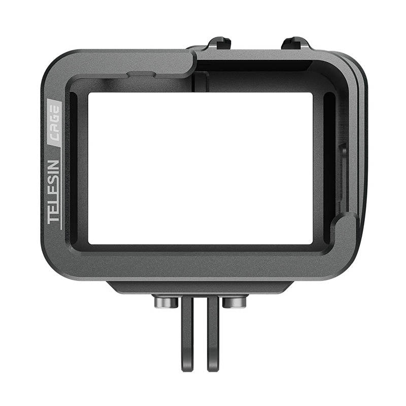 TELESIN Aluminium bur til GoPro Hero 12/11/10/9 + vertikal adapter