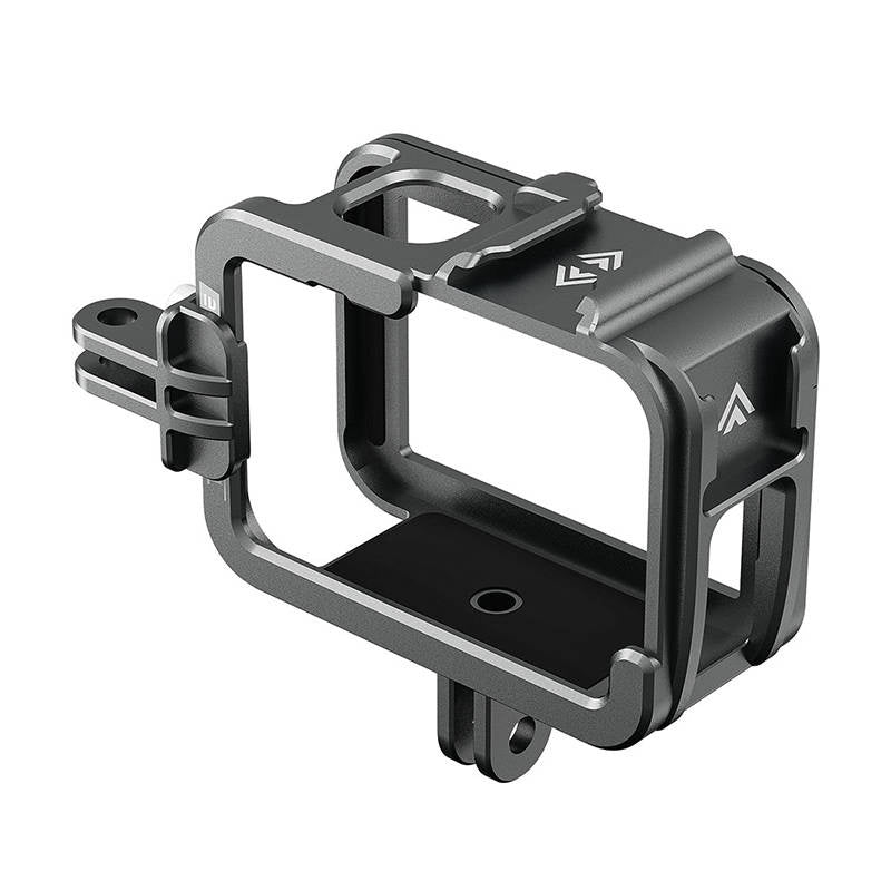TELESIN Aluminium bur til GoPro Hero 12/11/10/9 + vertikal adapter
