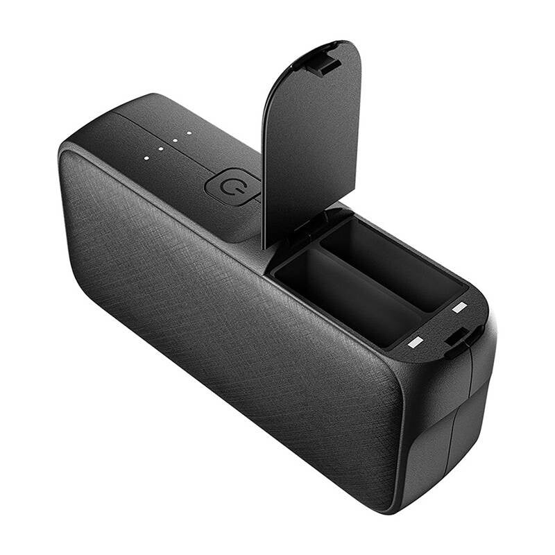 TELESIN oplader med powerbank til GoPro Hero 12 / 11 / 10 / 9 / 8 / 7 / 6 / 5