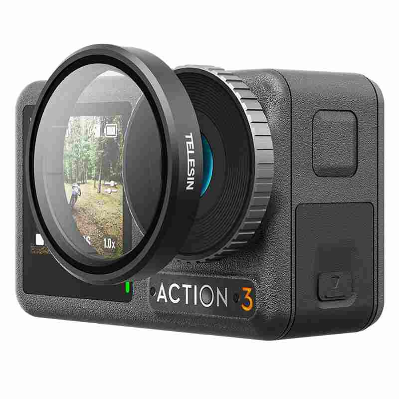 Sæt af 4 TELESIN CPL/ND8/ND16/ND32 filtre til DJI Osmo Action 3 / 4 / 5