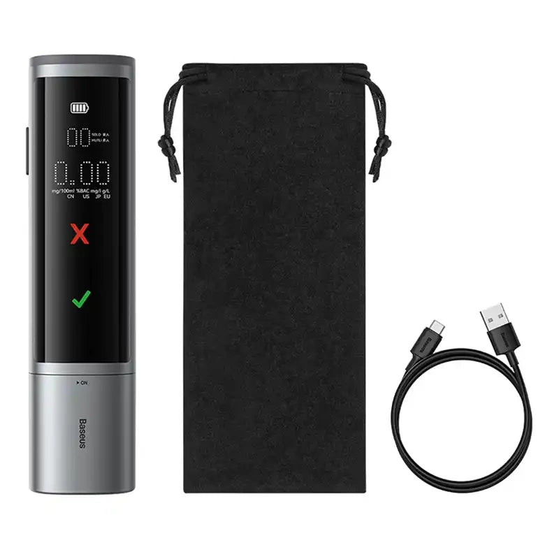 Elektronisk åndedrætsmåler Baseus SafeJourney Pro (grå)