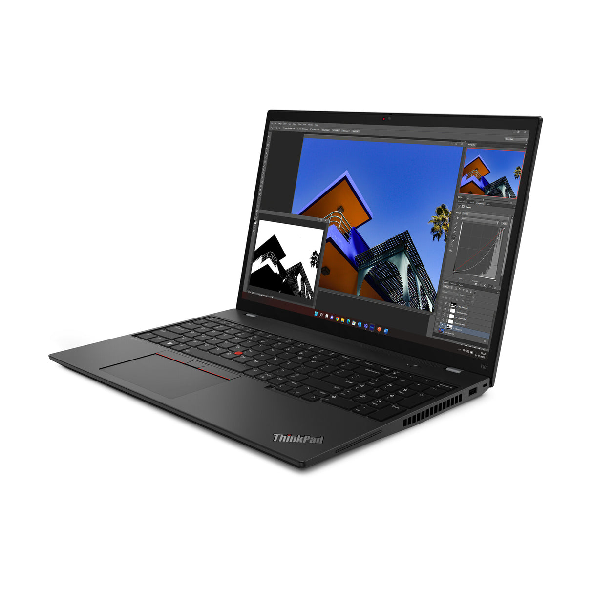 Lenovo ThinkPad T16 Gen 2 (Intel) Intel® Core™ i5 i5-1335U Laptop 40,6 cm (16") WUXGA 16 GB DDR4-SDRAM 256 GB SSD Wi-Fi 6E (802.11ax) Windows 11 Pro Nordisk Sort