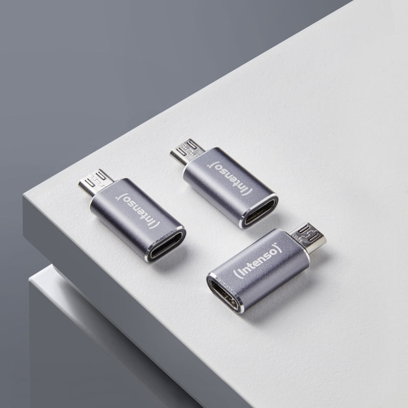 Intenso USB Adapter C480M - USB-C til microUSB (3-pak)
