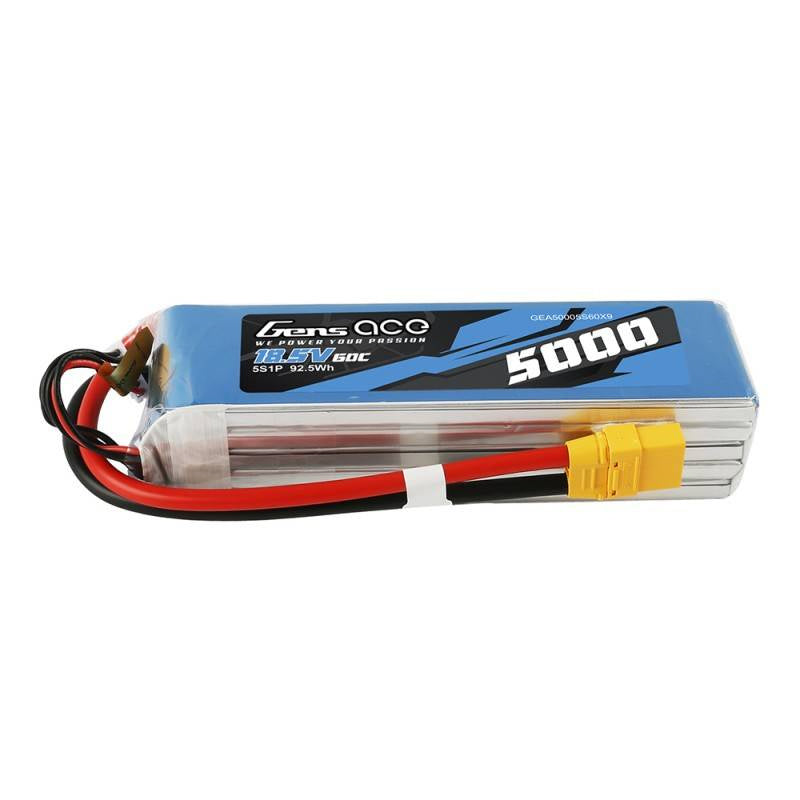 Batteri LiPo Gens Ace Bashing 5000mAh 18.5V 60C 5S1P - XT90