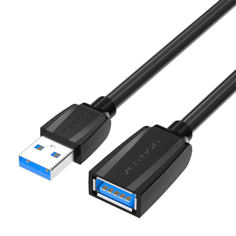 Udvidelseskabel USB 3.0 mand til USB kvinde Vention VAS-A45-B300 3m (Sort)