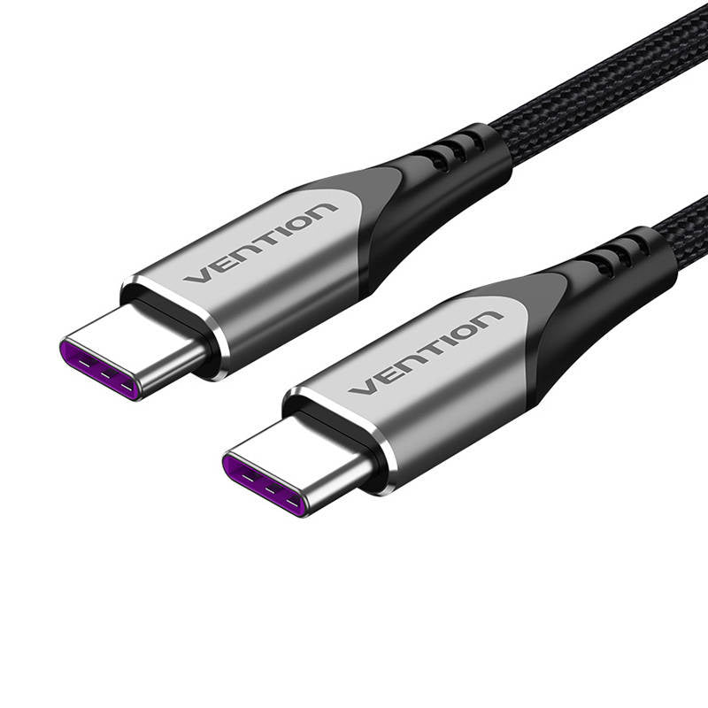 Kabel USB-C 2.0 til USB-C Vention TAEHF PD 100W 1m (grå)
