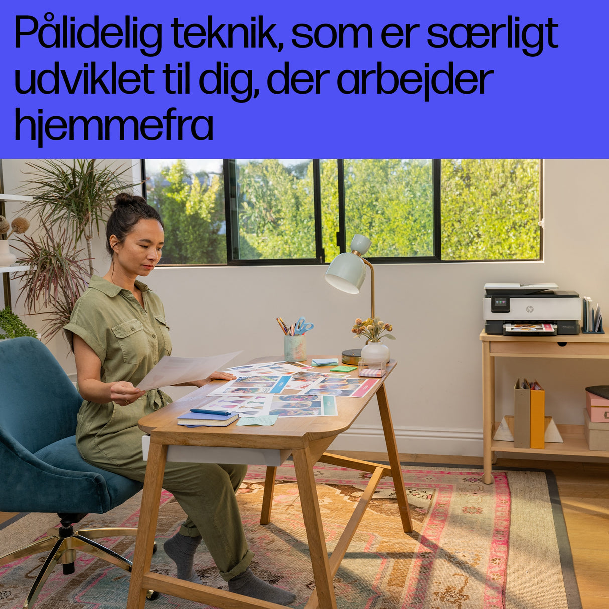 HP OfficeJet Pro 8132e Trådløst All-in-One Farve Printer, Instant Ink; 2-sidet printning