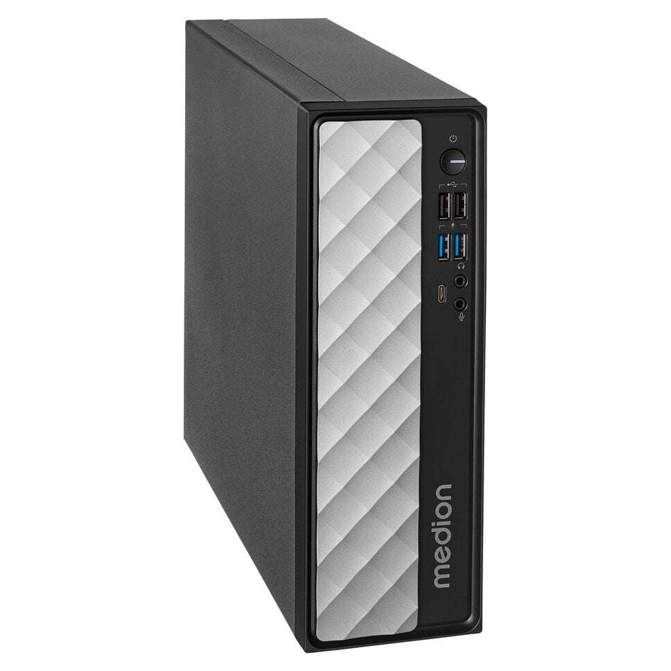 MEDION T80 MINI PC Intel® Core™ i5 i5-12450H 16 GB DDR4-SDRAM 512 GB SSD Sort, Grå
