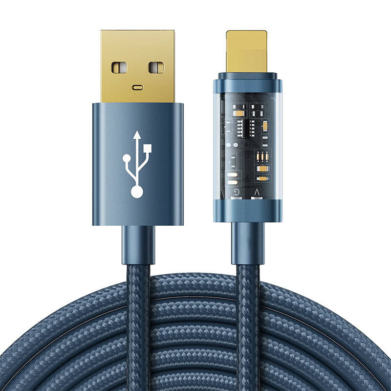 Kabel til USB-A / Lightning / 2.4A / 1.2m Joyroom S-UL012A12 (blå)