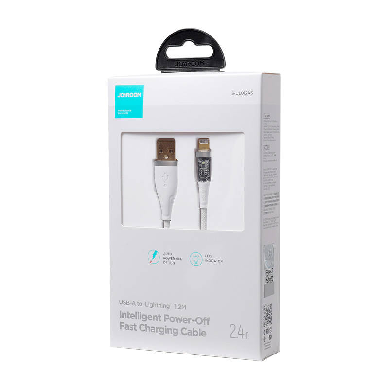 Kabel til USB-A / Lightning / 2.4A / 1.2m Joyroom S-UL012A3 (hvid)