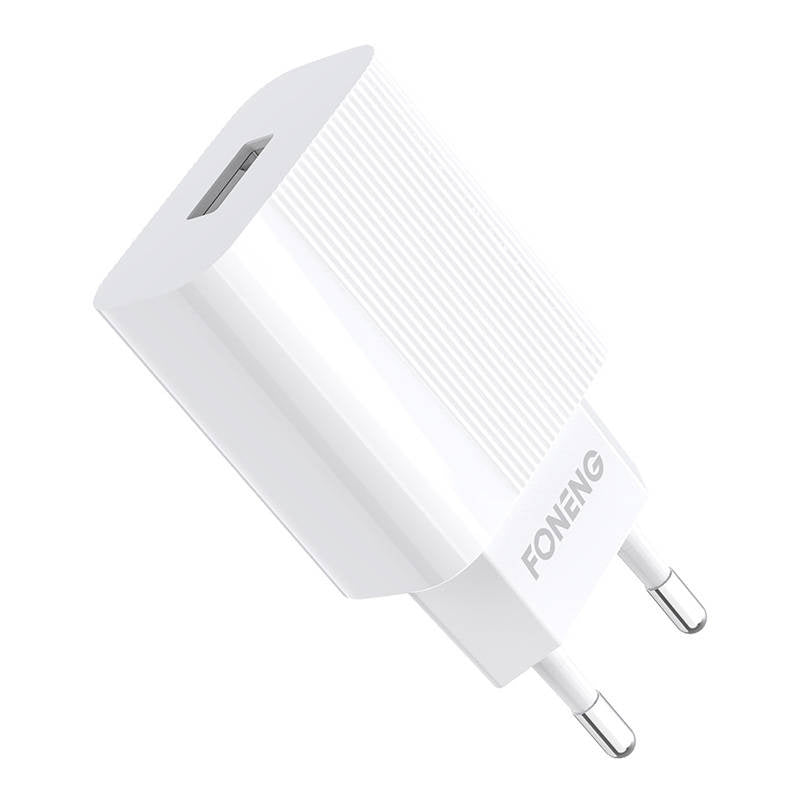 Hurtig oplader Foneng 1x USB EU28 12W QC 3.0+ USB Type C-kabel