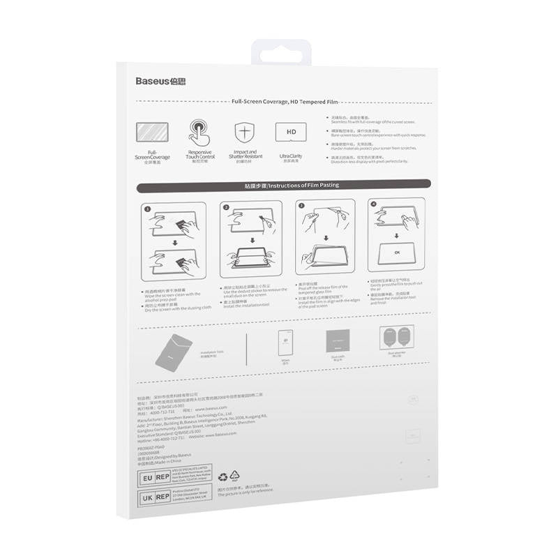 Baseus Crystal tempereret glas 0,3 mm til tablet Huawei MatePad Pro 11"