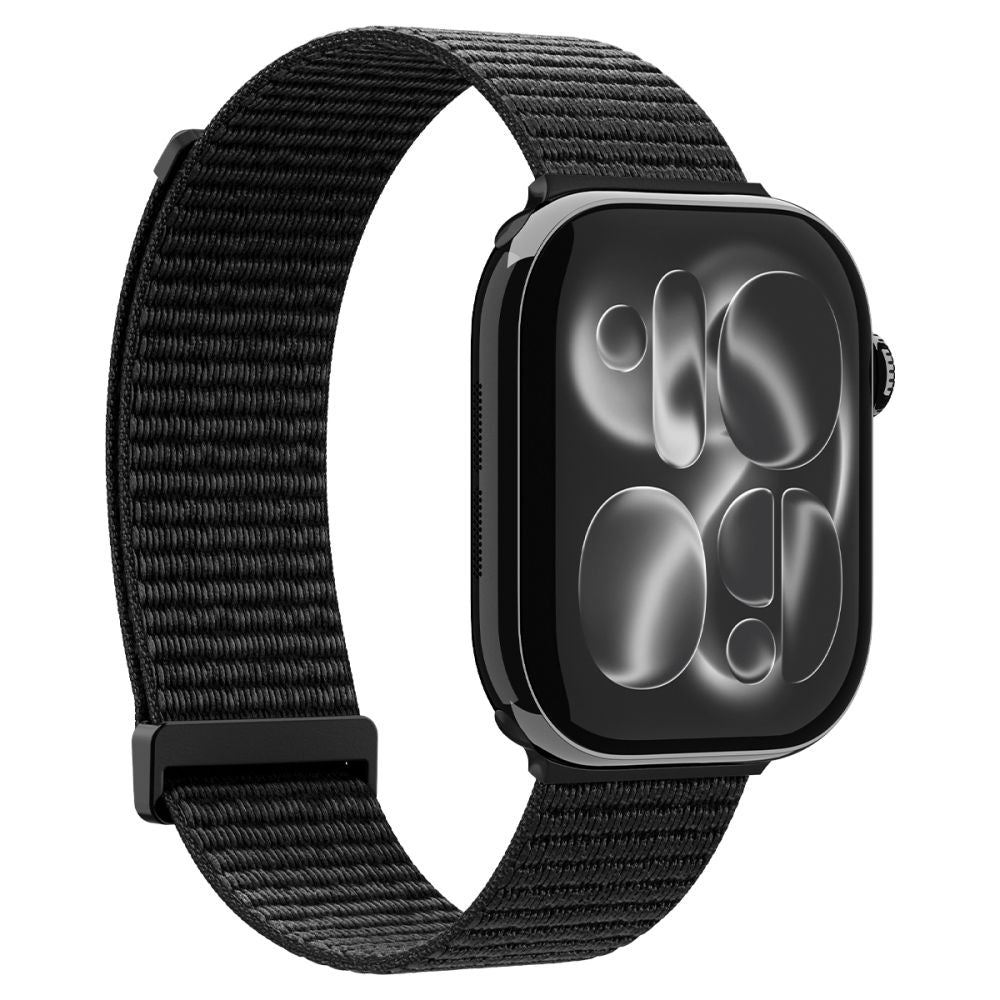 Spigen Wbf01 Remmen Til Apple Watch 8 / 9 / 10 / 11 / 12 / Se / Ultra (44 / 45 / 46 / 49 Mm) Sort
