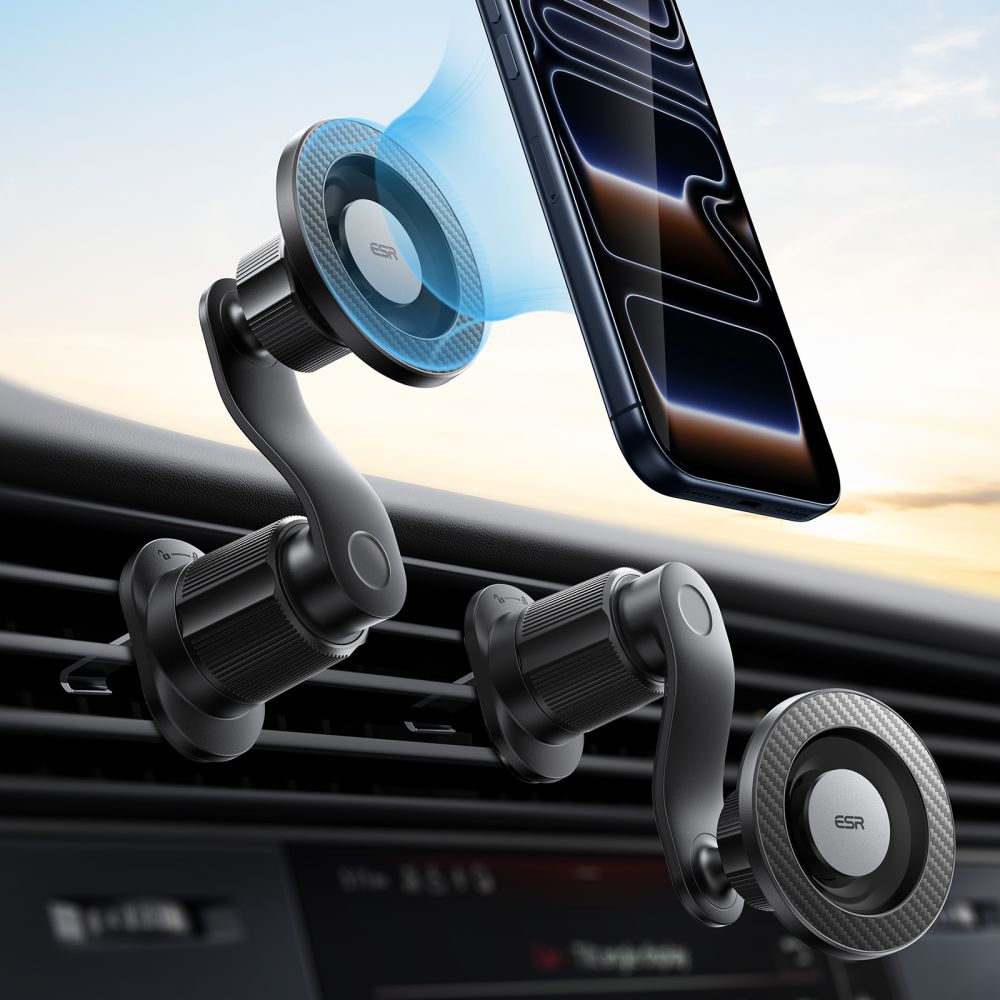 Esr Omnilock Magnetisk Magsafe Ventilationsbelågning Sort