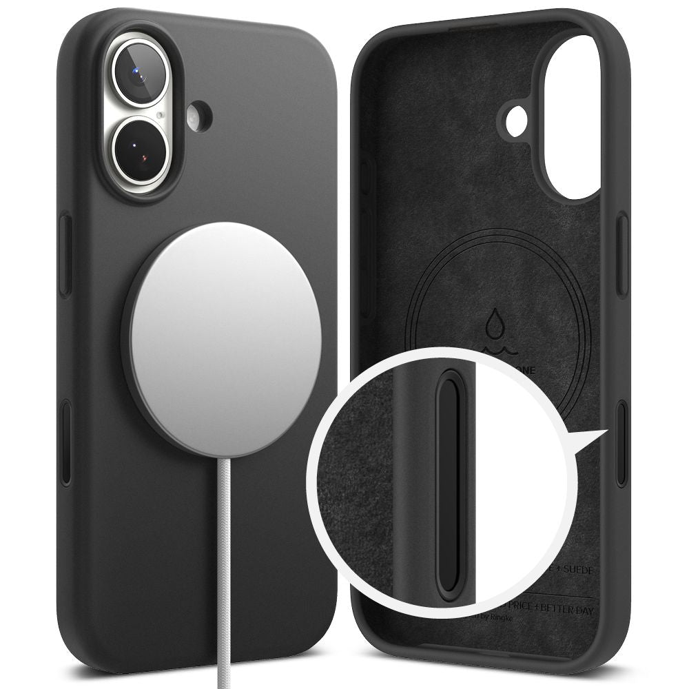 Ringke Silikone Magnetisk Magsafe Iphone 17 Sort