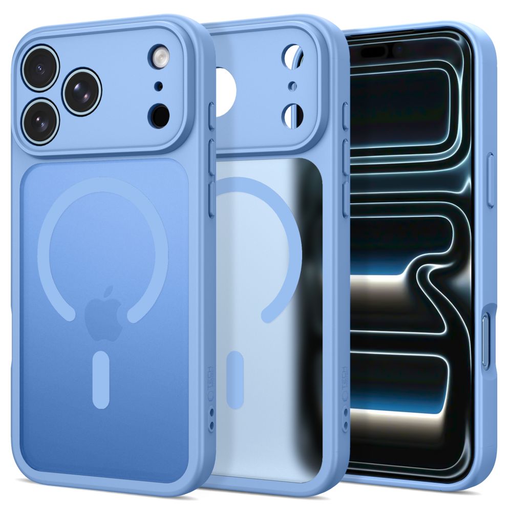 Tech Protect Basicmag Magsafe Iphone 17 Pro / 18 Pro Mat Lysblå
