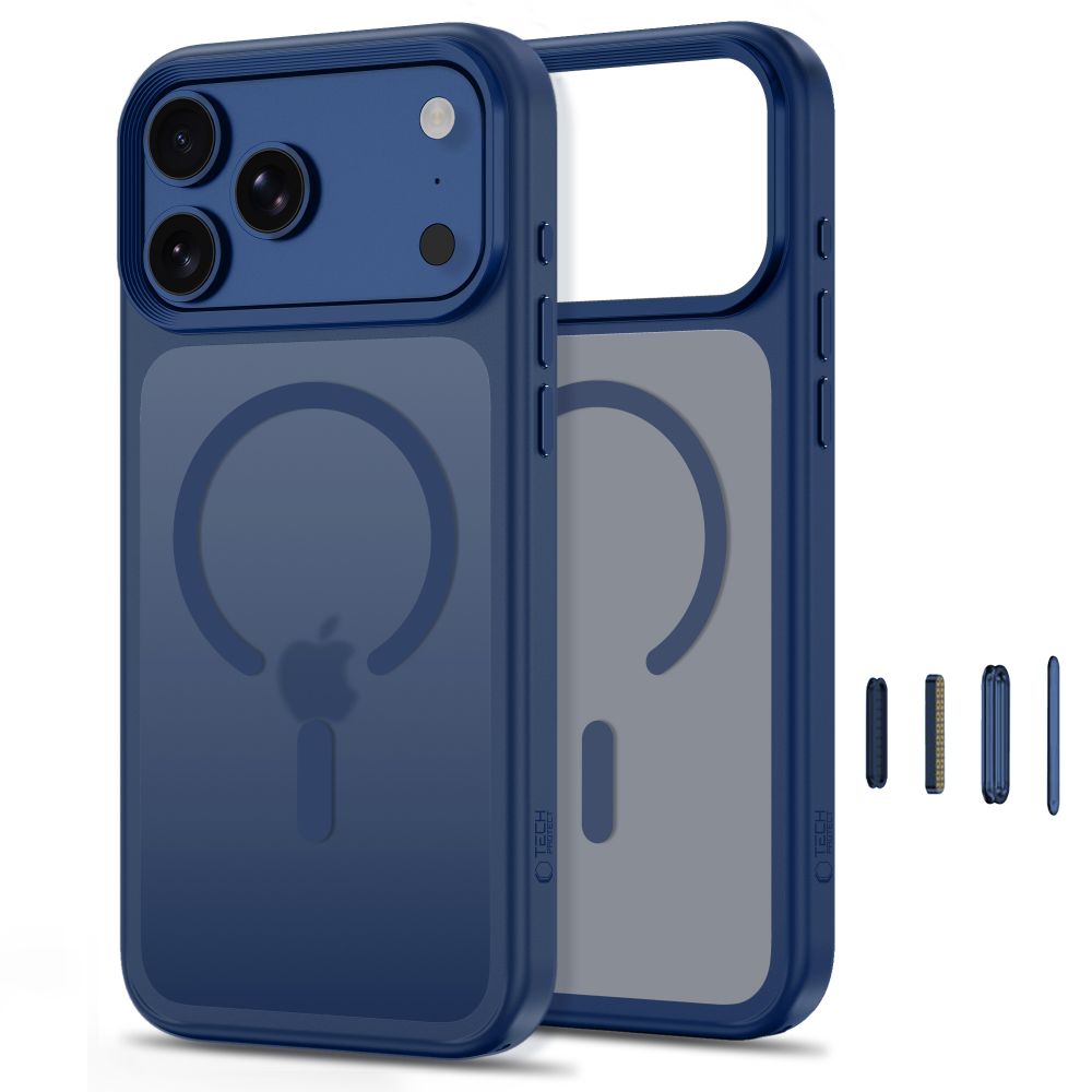 Tech Protect Magmat Magsafe Cc Iphone 17 Pro Max / 18 Pro Max Mat Dyb Blå