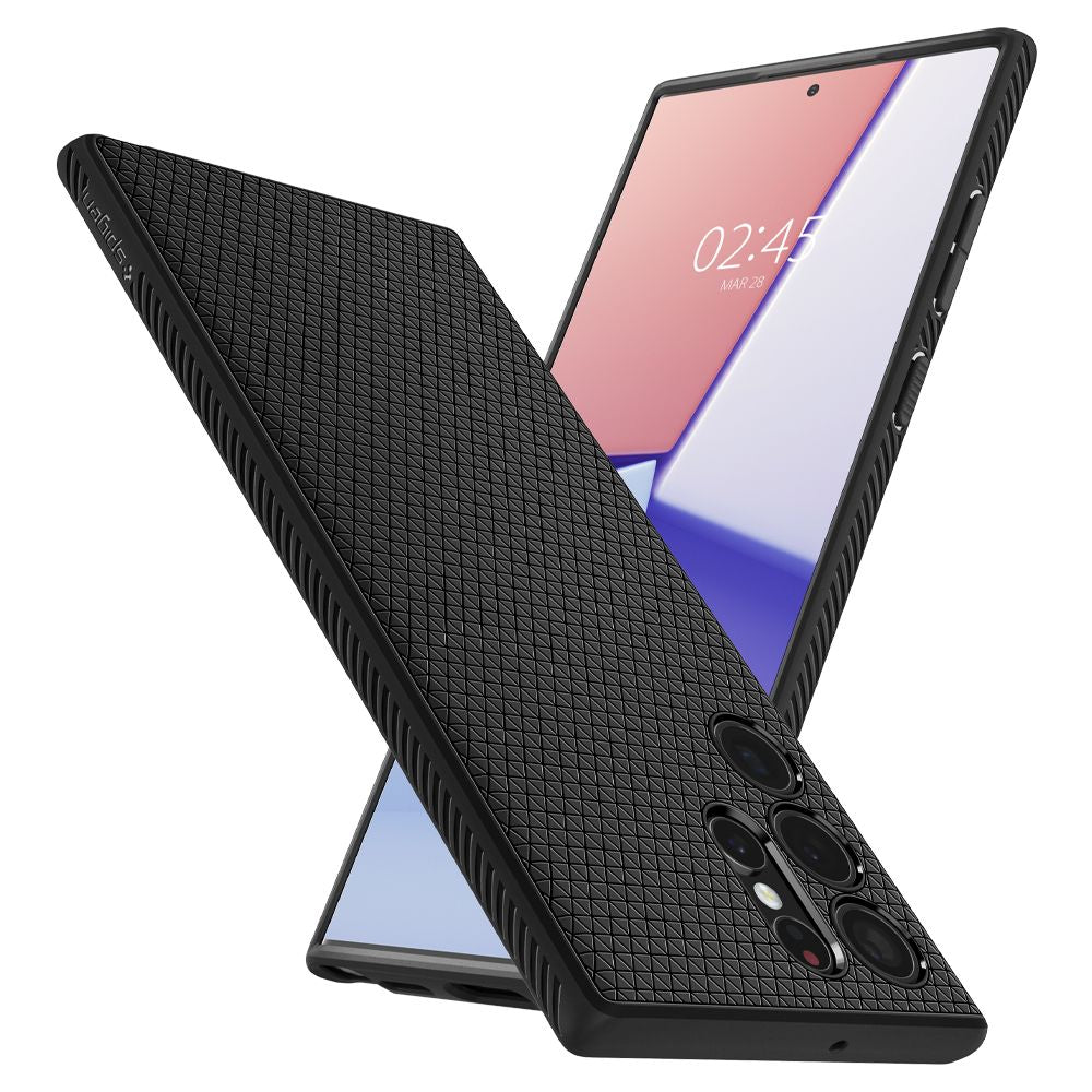 Spigen Liquid Air Galaxy S22 Ultra Mat Sort